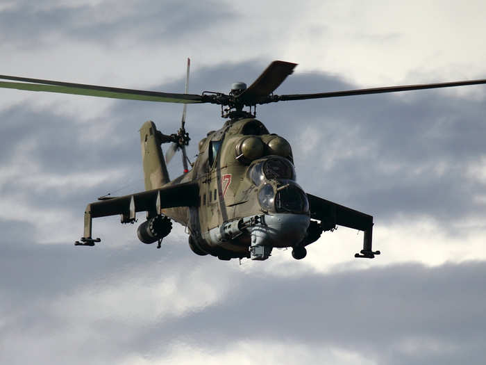 The Russian Mi-24 is the brawniest rotary wing bird on the globe.