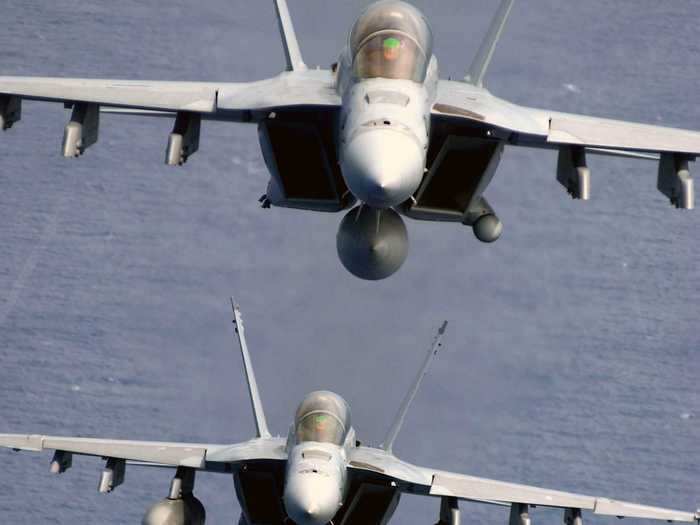 The F-18 Super Hornet is one of the most reliable birds in the sky, and competes with the likes of the Typhoon and the Saab Gripen.