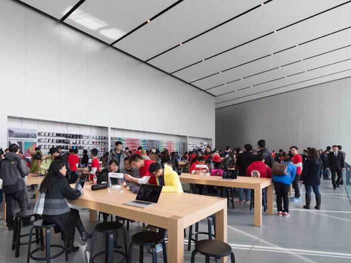 Apple plans to open about 25 new Apple Stores in 2015. Most of those will be outside the US.