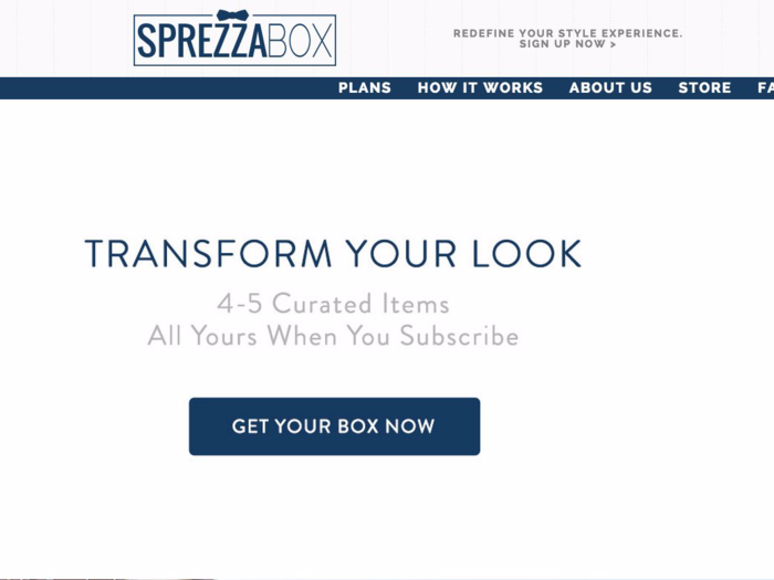 Sprezzabox is a bit like Birchbox, but the quantity of the items is reversed.