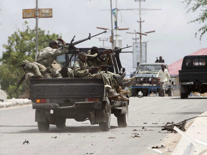 9.) The conflict in Somalia killed 4,447, up from 3,153 in 2013. Al-Shabaab often targets official buildings and politicians in the capital Mogadishu in its efforts to topple the Western-backed government and impose its strict interpretation of Islam.