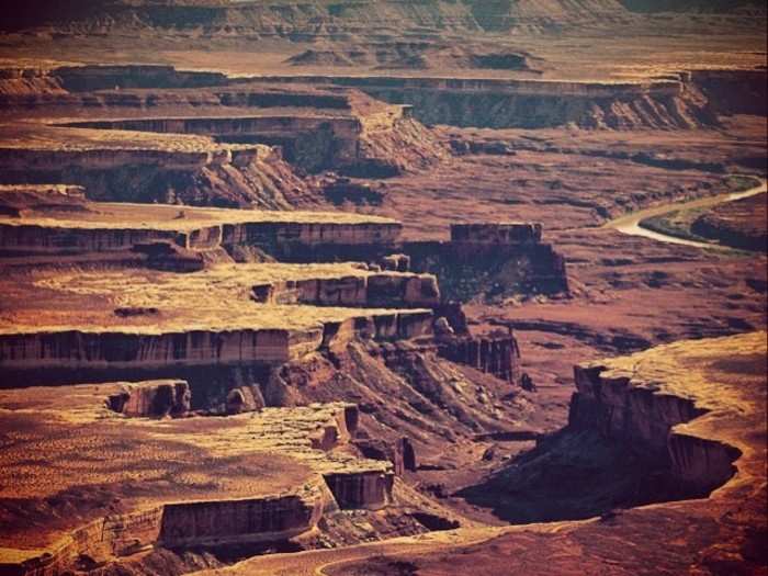 A windy overlook in Canyonlands, Utah