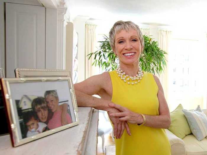 "Shark Tank" investor Barbara Corcoran keeps track of her investments with photos on her wall.