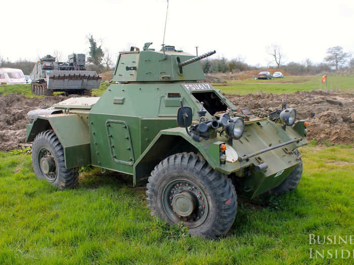 Tanks-Alot has all sorts of field vehicles, like this little armoured car.