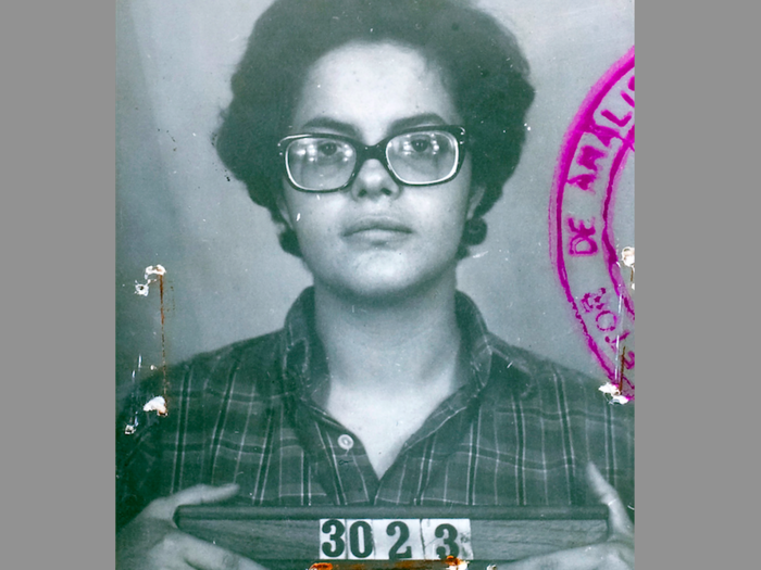 Back in 1970 when this mugshot was taken, Brazilian president Dilma Rousseff was part of the guerrilla movement that fought against the country