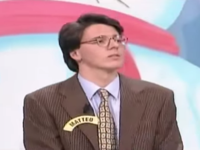 In 1994, 19-year old future Italian Prime Minister Matteo Renzi appeared on Italy