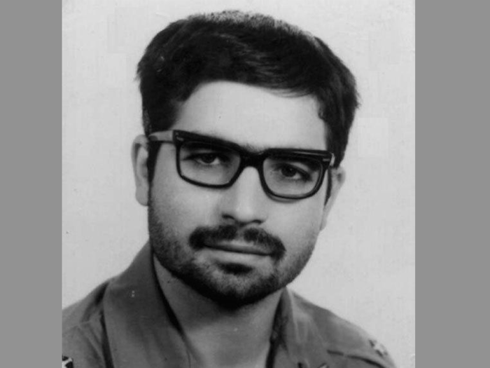 Iranian President Hassan Rouhani rocking a very early hipster look while doing military service in the early 1970s, before the country