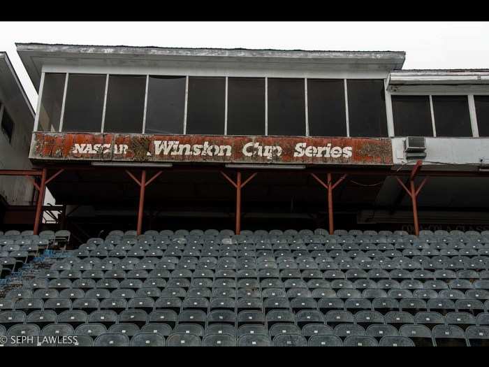 The grandstands were packed with fans just two decades earlier.