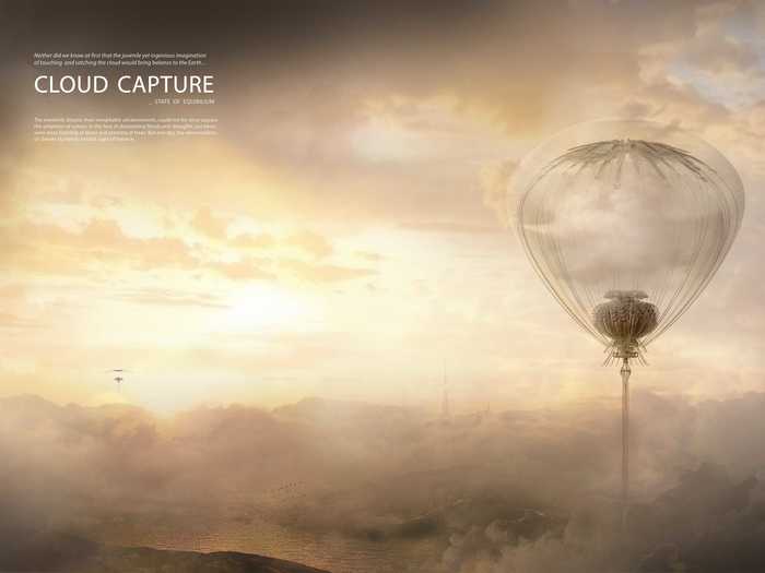 "Cloud Capture" would literally capture clouds and move them around the planet to alleviate effects of climate change.