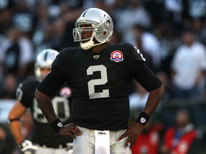 JaMarcus Russell was picked No. 1 overall by the Raiders in 2007.