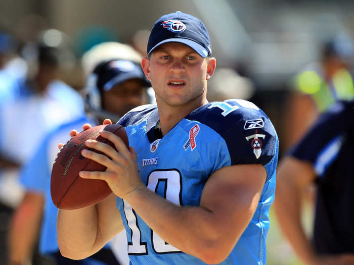 Jake Locker was picked No. 8 overall by the Titans in 2011.