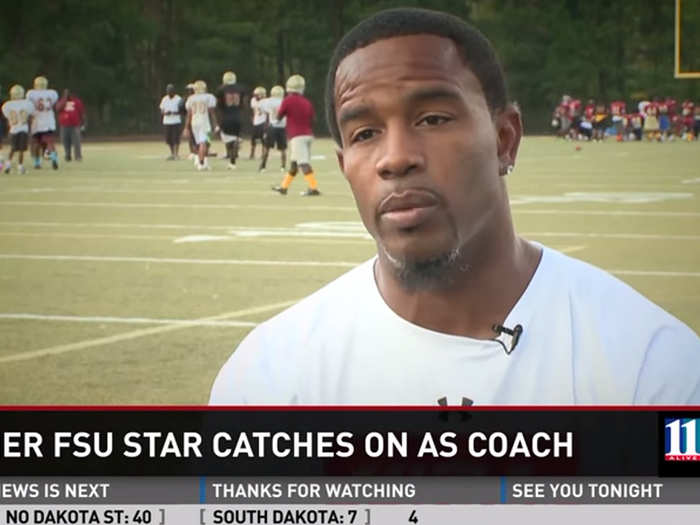 Now Warrick is a wide receivers coach at Creekside High School in Fairburn, Georgia.