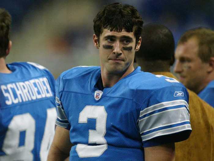 Joey Harrington was picked No. 3 overall by the Lions in 2002.