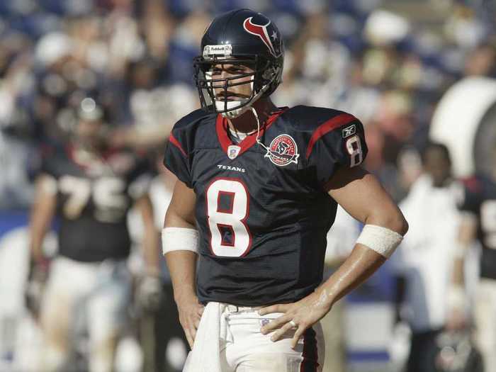 David Carr was picked No. 1 overall by the Texans in 2002.