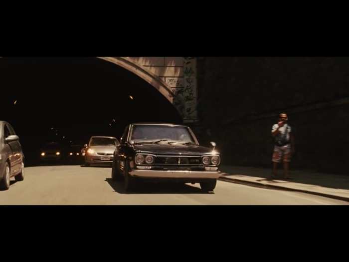 9. Built from 1969-72, the PCG10 is the original Nissan Skyline GT-R. In "Fast Five," Brian and Mia drive the car through the streets of Rio.