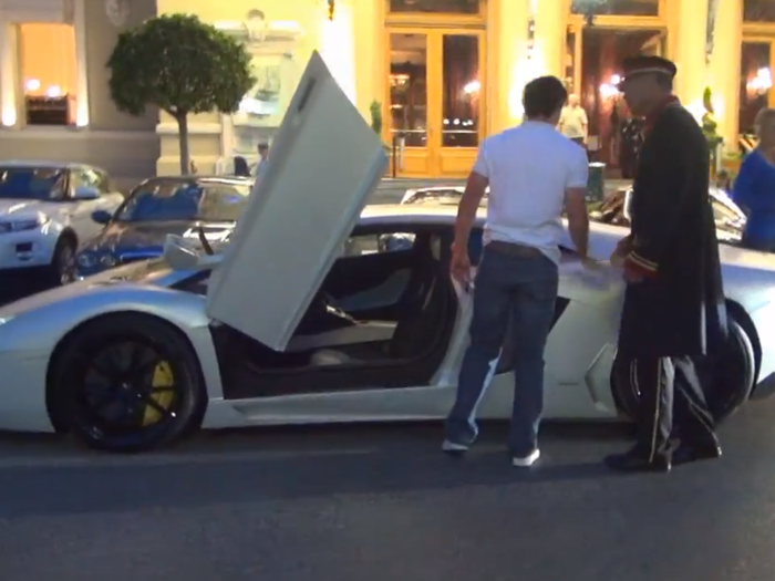 He was spotted driving a $400,000 Lamborghini Aventador.