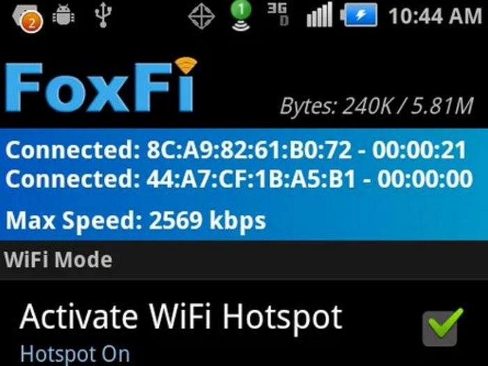 FoxFi turns your phone into a hotspot without your carrier knowing.