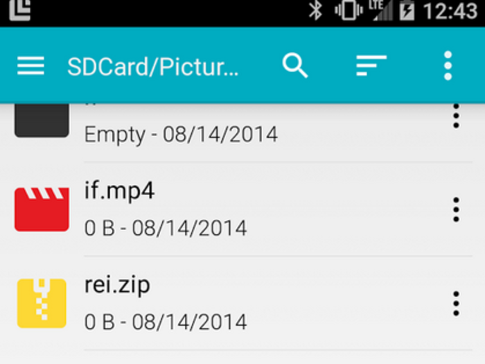 Sliding Explorer is a clean-looking app for accessing files stored on your phone.