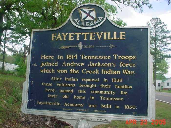 24. Fayetteville, Alabama