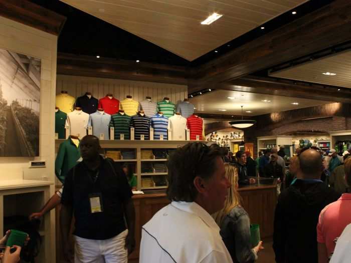 While the Masters is quite generous with its sandwich prices, its merchandise isn