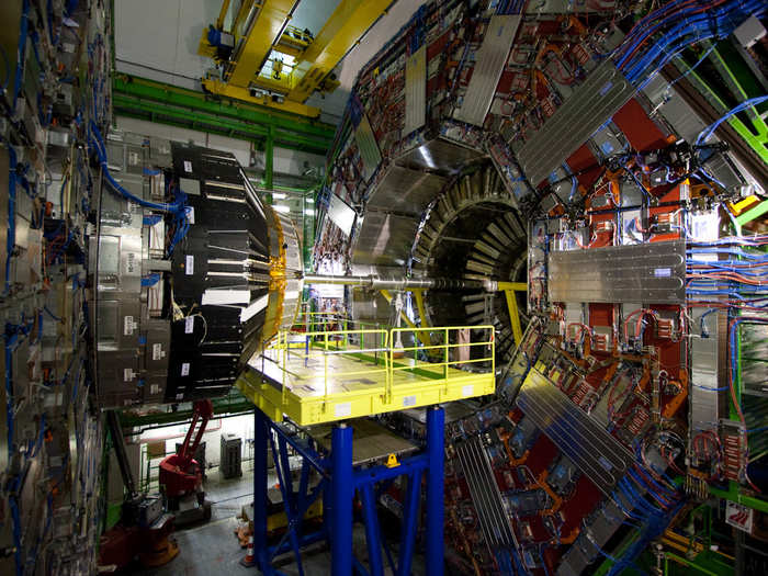 The third particle detector is called CMS. Like ATLAS, it is also a general-purpose detector. This detector contains a coil of superconducting cable that generates a magnetic field 100,000 times the magnitude of Earth