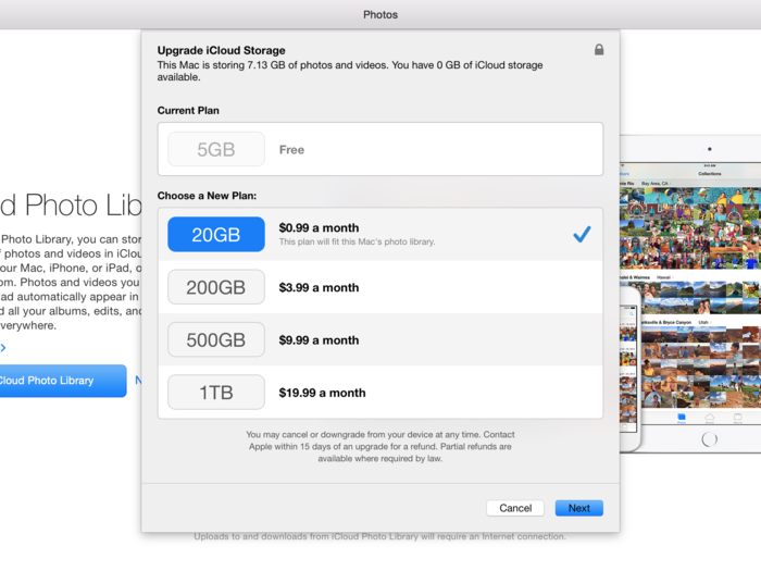 If your photo library is over 5GB — that