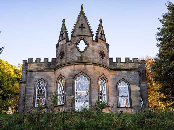 The Banqueting House, near Newcastle, is an 18th-century Gothic folly that sits on the edge of the Gibside estate, one of England