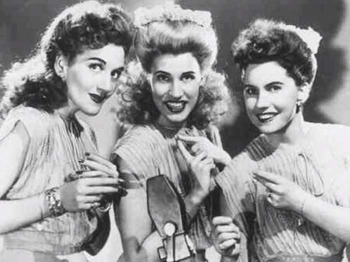 LaVerne, Patty, and Maxene Andrews, singers