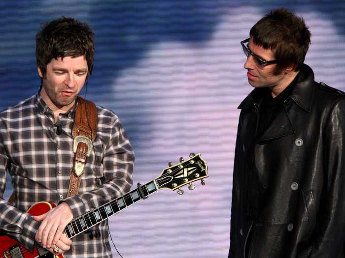 Liam and Noel Gallagher, rock stars