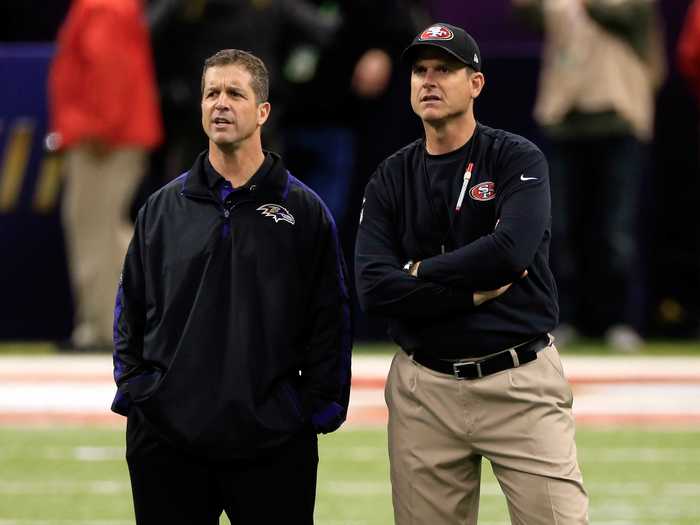 Jim and John Harbaugh, football coaches