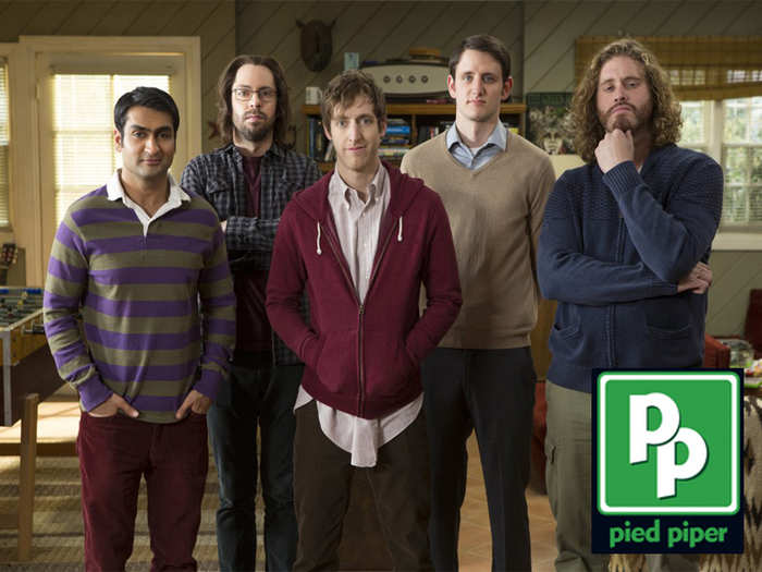 In season one, main character Richard (in burgundy hoodie) creates a music app containing a revolutionary compression algorithm. Gavin Belson, founder of Hooli, offers Richard $10 million for the algorithm, but Richard decides instead to grow his own company, Pied Piper, and accepts a $200,000 investment from quirky venture capitalist Peter Gregory. Belson seeks revenge and builds Nucleus to rival Pied Piper