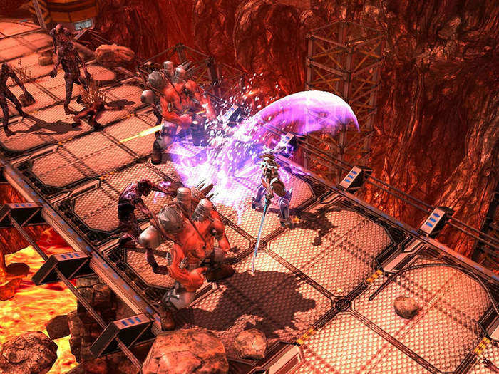 Fight for survival in a mech suit in Implosion.