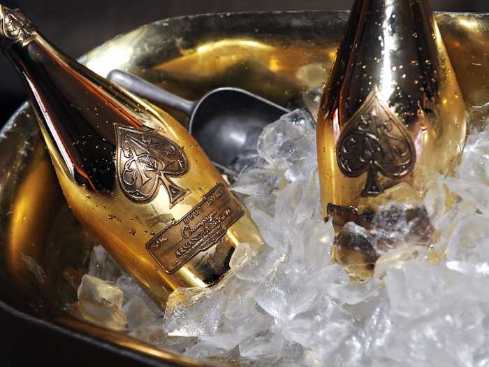 In November 2014, he bought champagne company Armand de Brignac, which sells flashy bottles for $300 a piece.