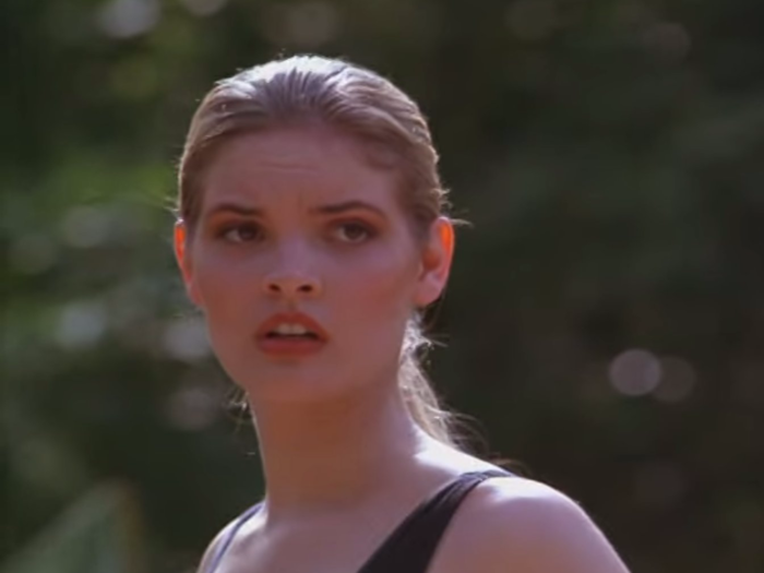 THEN: Bridgette Wilson-Sampras played military officer Sonya Blade, who is out to hunt down her partner