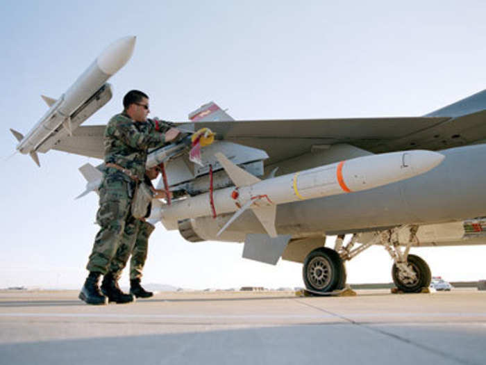 The anti-radiation missile is a smokeless, rocket-propelled missile that destroys radar-equipped defense systems