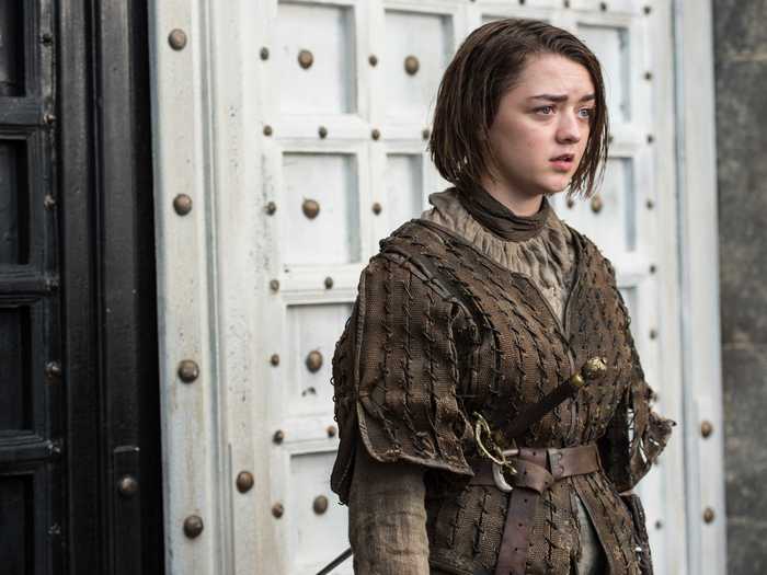 Maisie Williams plays Arya Stark, who at one point had to pretend to be a boy in order to survive.