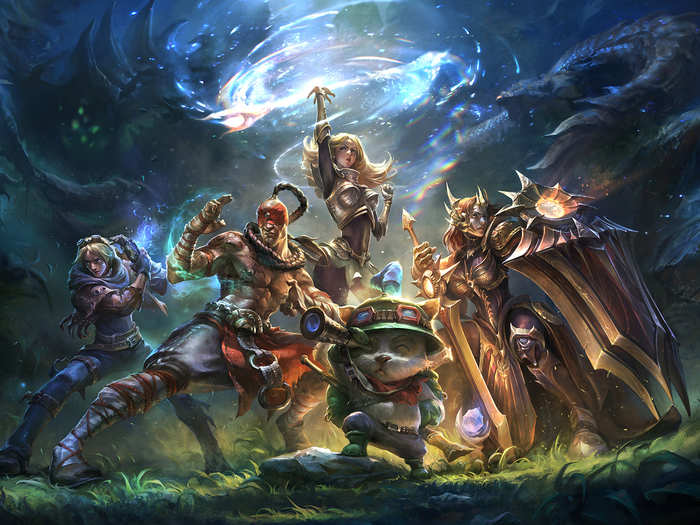 League of Legends matches teams of five in 20–60-minute battles to capture each other