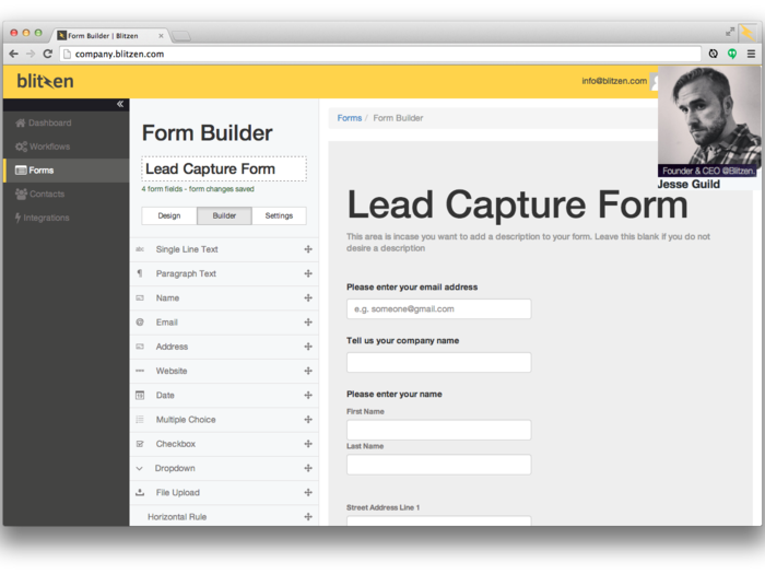 No. 3, Blitzen: Computer forms made easy