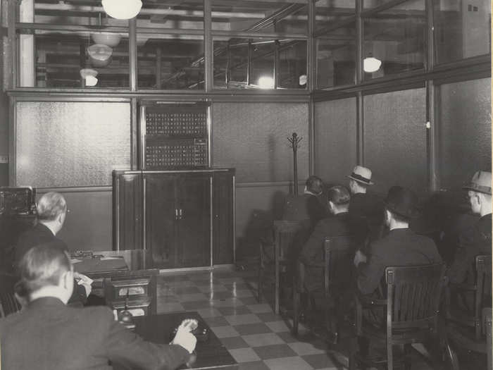 The industrial version — the quotation board — marked the end of chalkboards on Wall Street.