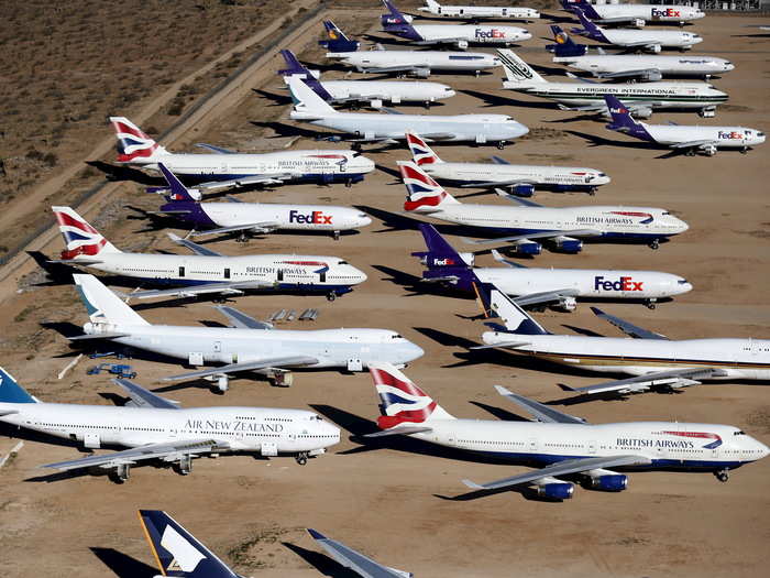 In addition to BA, Singapore Airlines, Air New Zealand, and Cathay Pacific have sent their 747s to Victorville.