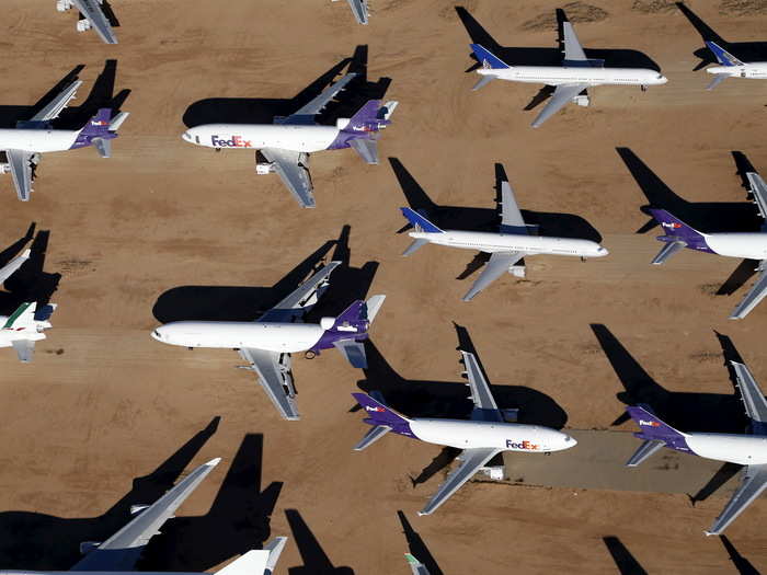 The bone yard is an ever-changing aviation landscape. As old tenants of broken up or sold, new arrivals fresh from mainline service are flown in.