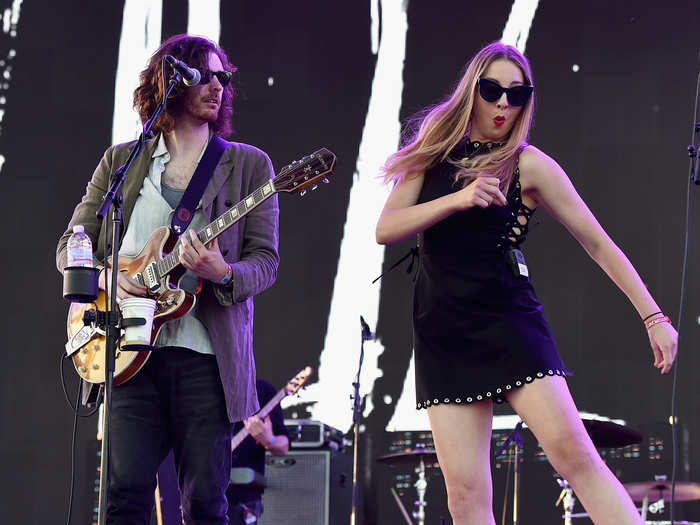 Este Haim of Haim goofed around during Hozier