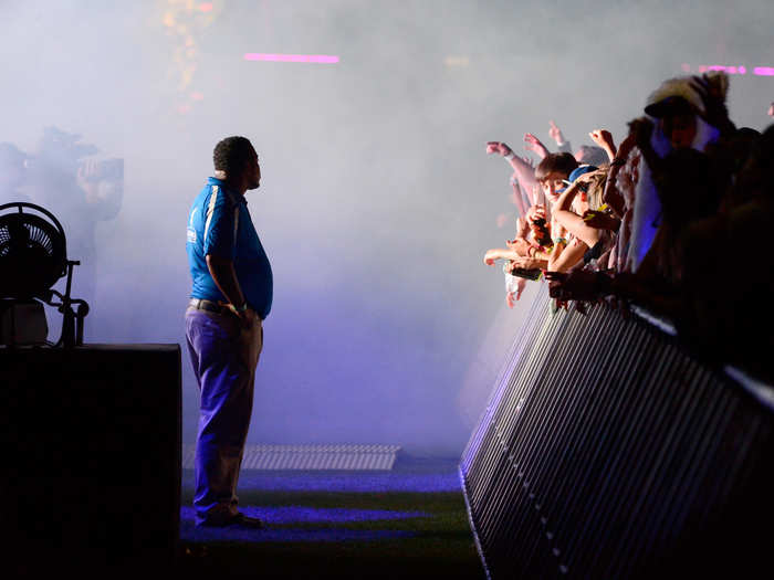 Coachella fans were eager to reach their favorite musicians.