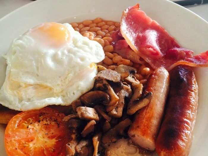 She also loves a good fry up. Her Instagram is packed with pictures of plates of bacon, sausages and baked beans.