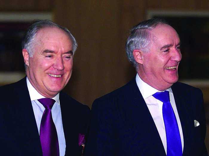 2. Sir David and Sir Frederick Barclay — Net worth: £6.5 billion ($9.96 billion)