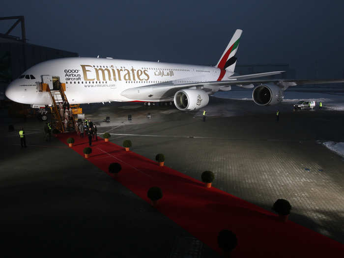 Of the 317 jets ordered, 140 of them have been by the Dubai-based carrier. Of the 156 jets that have been delivered, 59 have been to Emirates.