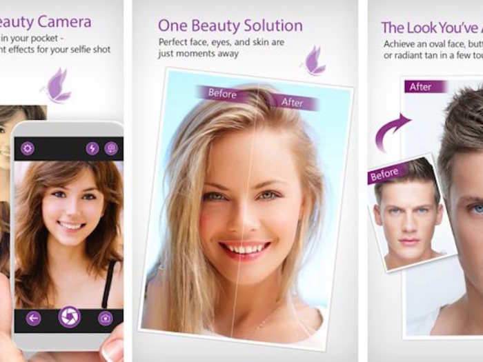 YouCam offers multi-face editing (so your friends can look as perfect as you), plus a range of six pre-set beautification levels for quick fixing.