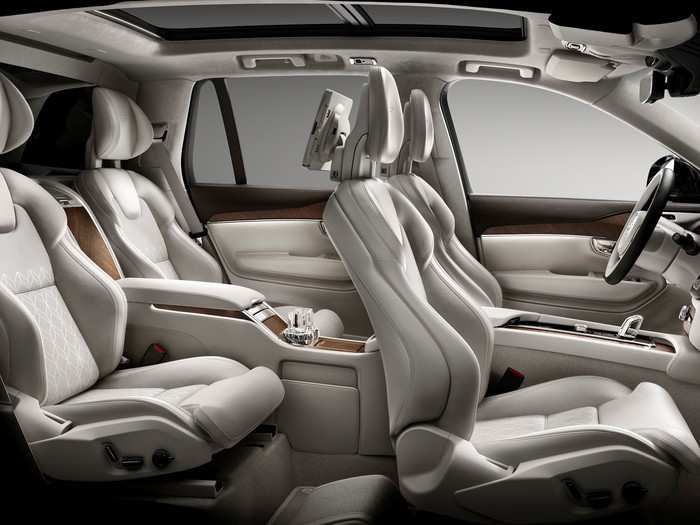 Dubbed the "Excellence," the luxury Volvo could be available with a pair of private-jet-like rear captains chairs or ...