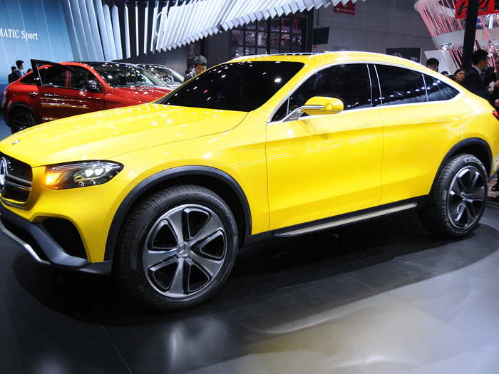 Mercedes showed off its BMW X4-fighter — the GLC Coupe Concept.