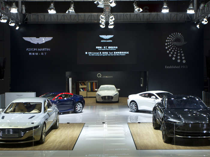 Shanghai also marked the first appearance of Aston Martin